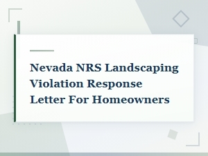 Nevada Hoa Landscaping Violation Response Guide for Homeowners