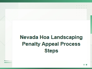 How to Appeal Nevada Hoa Landscaping Penalties